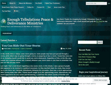 Tablet Screenshot of enoughtribulations.com